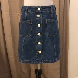 Denim mini skirt by Divided at H&M